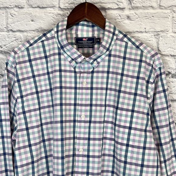Vineyard Vines Mens Multicolor Slim Fit‎ Murray Button Down Long Sleeve Shirt XL - Picture 1 of 7